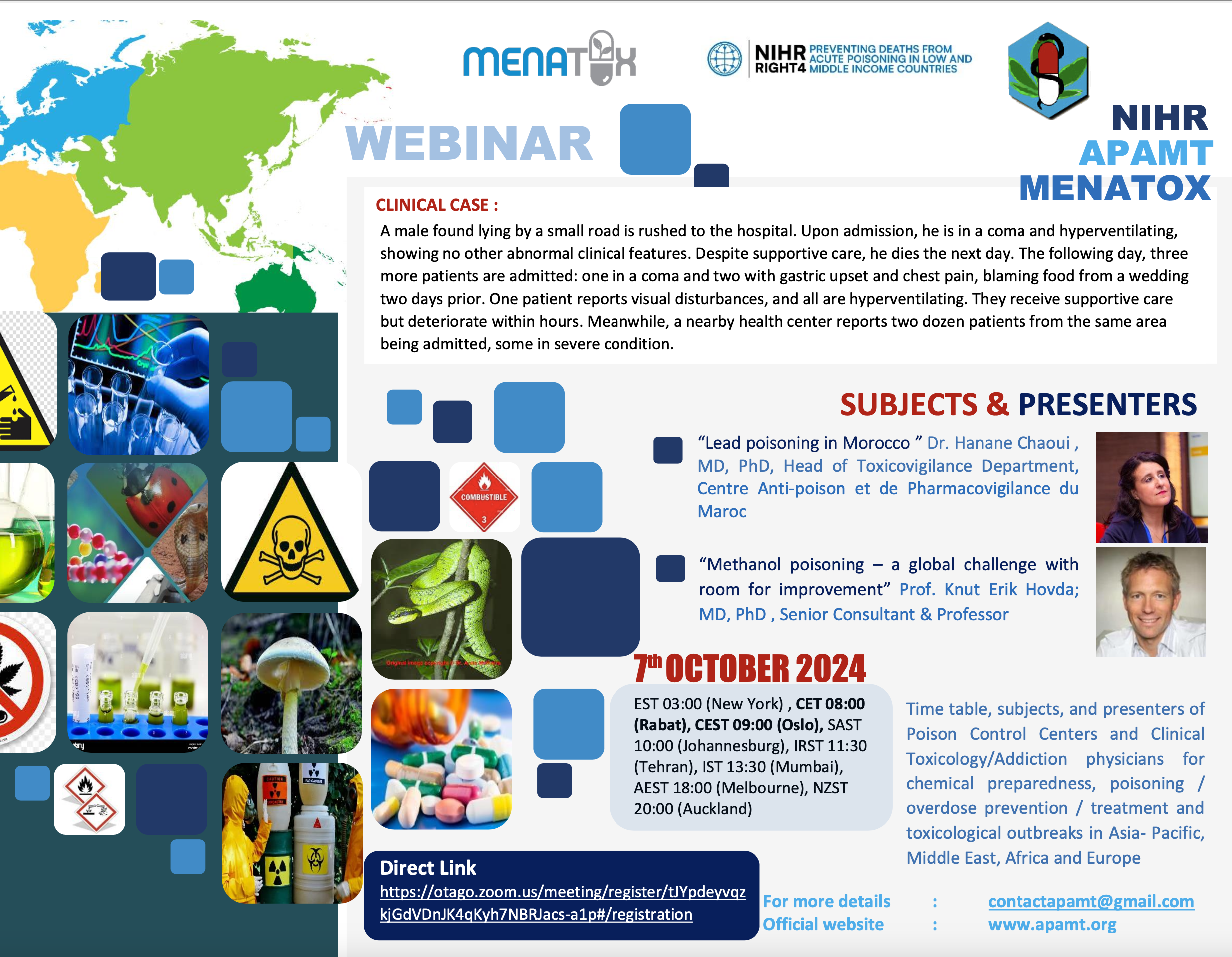 Upcoming Webinar: Lead and Methanol Poisoning – Key Insights from Global Experts