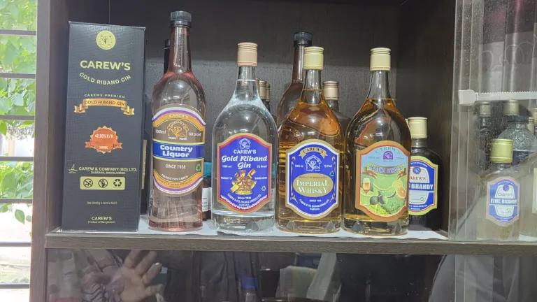 “Foreign liquor” brands produced by Carew & Co., the nationalised distillery
