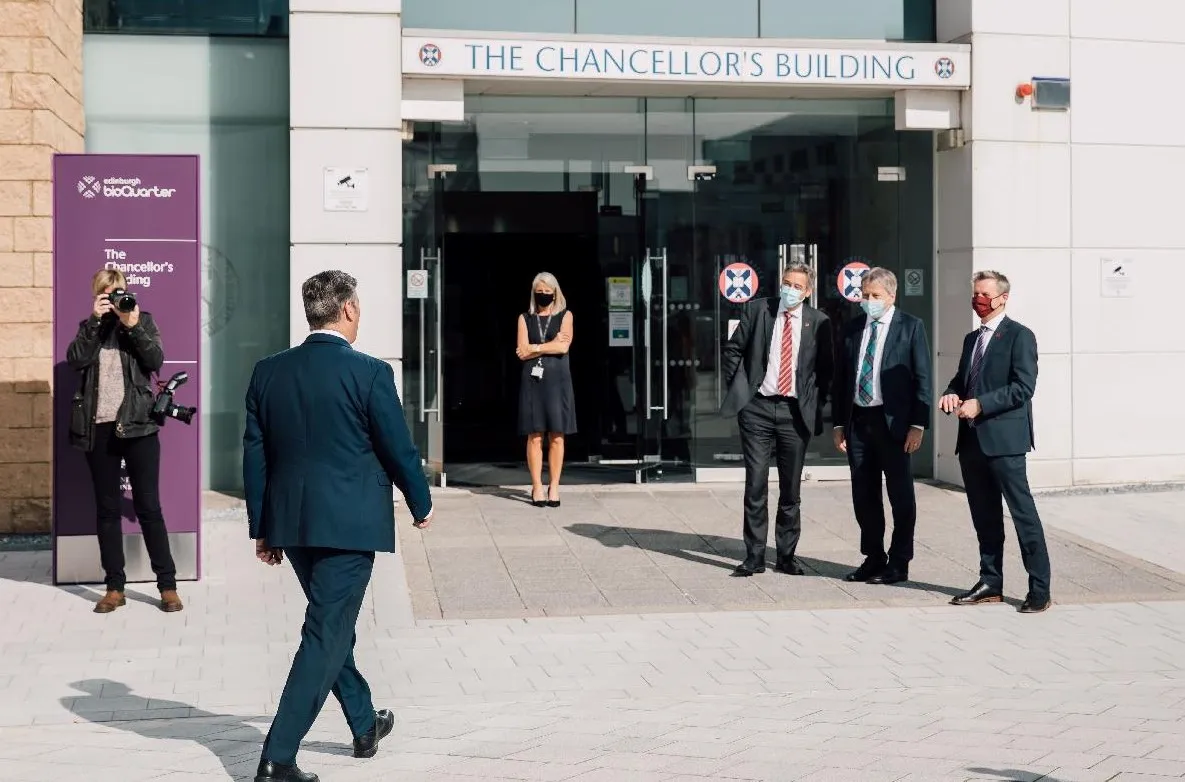 Sir Keir Starmer visiting the Edinburgh BioQuarter