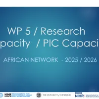 Text: African Network 2025 to 2026: WP 5 / Research Capacity  / PIC Capacity 