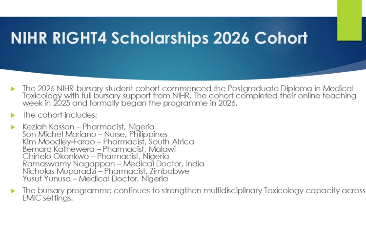 Text: African Network 2025 to 2026: NIHR RIGHT4 Scholarships 2026 Cohort 