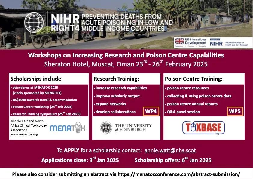 FEB25 Workshop on Increasing Research and Poison Centre Capabilities