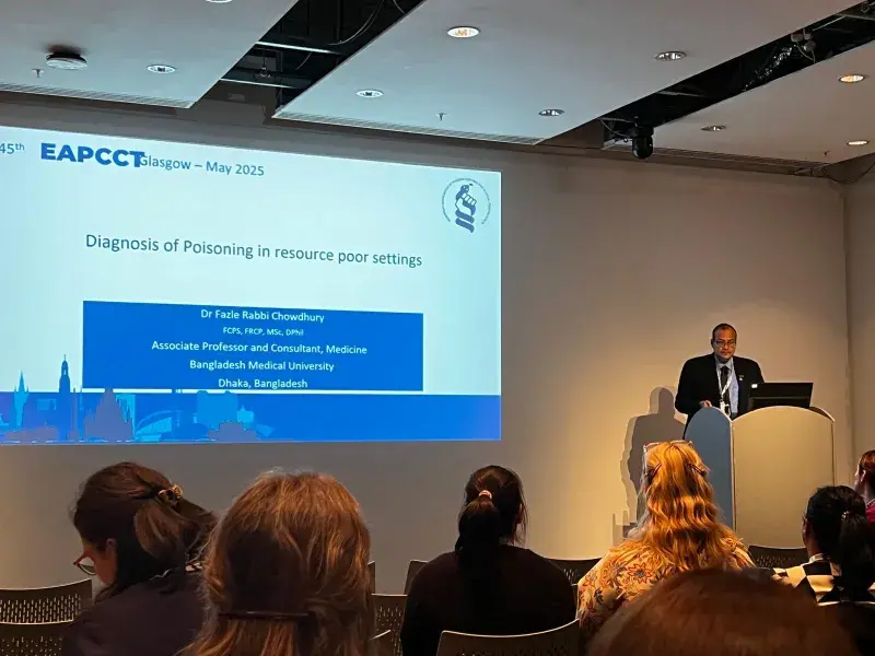 Dr Fazle Rabbi Chowdhury speaks at leading European toxicology conference