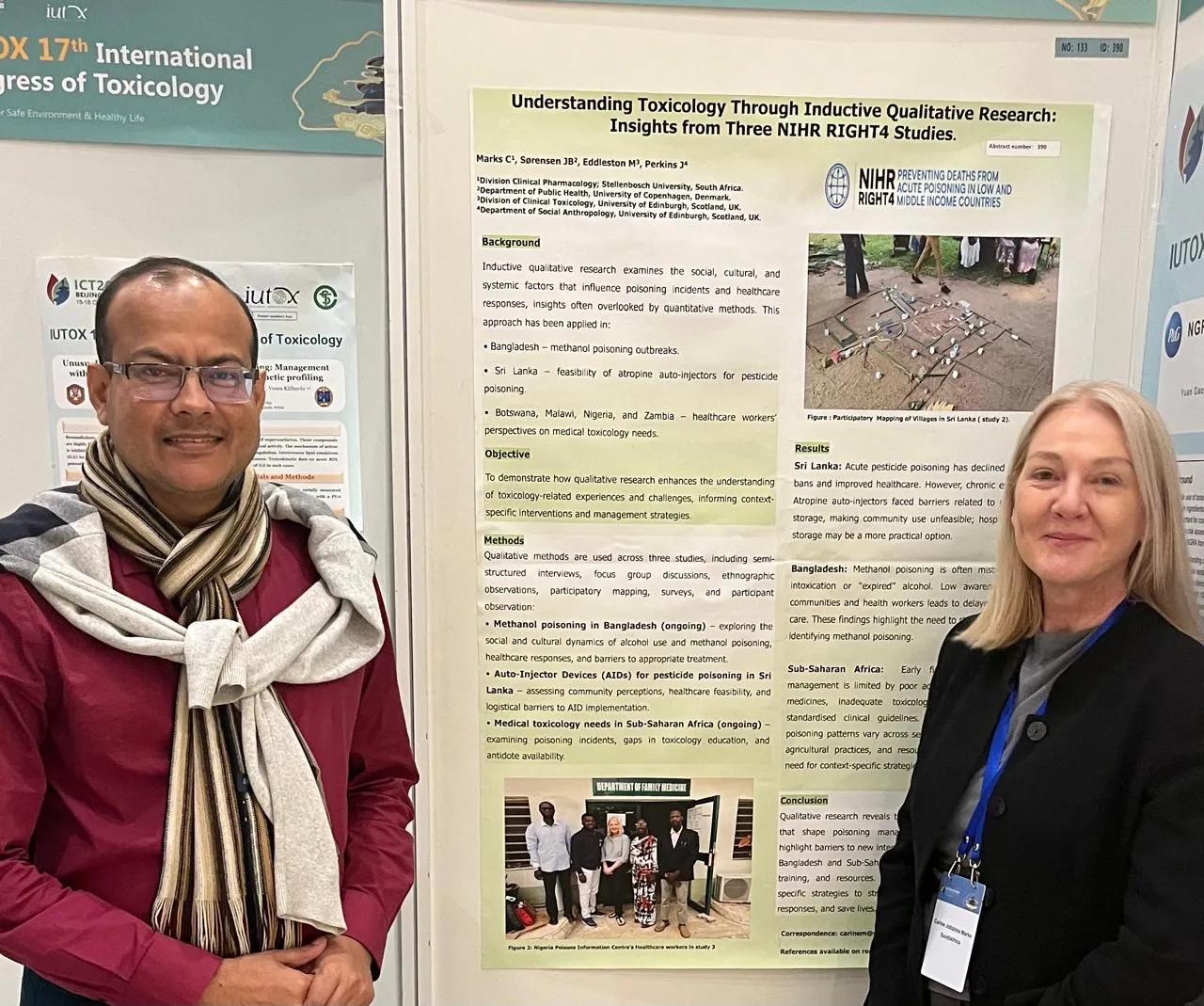 Photo of IUTOX Congress of Toxicology Poster by NIHR RIGHT4 members