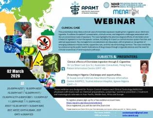 Webinar hosted by APAMT and NIHR RIGHT4, surrounding on a clinical case of etomidate exposure, hosted on the 2 March 2026. 
